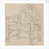 A study of a garden seat or chair by Thomas Baxter