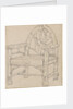 A study of a garden seat or chair by Thomas Baxter