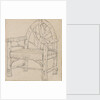 A study of a garden seat or chair by Thomas Baxter