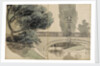 A view of the river and bridge at Merton Place by Thomas Baxter