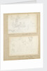 Studies of people in a rowing boat in the river at Merton Place by Thomas Baxter