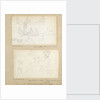 Studies of people in a rowing boat in the river at Merton Place by Thomas Baxter