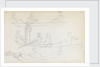 Studies of people in a rowing boat in the river at Merton Place (recto) by Thomas Baxter
