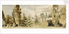 A view of Merton Place from the west seen across lawns and the river by Thomas Baxter