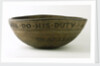 Wooden bowl commemorating Vice-Admiral Horatio Nelson (1758-1805) by unknown
