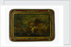 Lacquered papier-maché tray depicting the Battle of Trafalgar, 1805 by Unknown