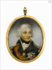 Miniature painting depicting Vice-Admiral Horatio Nelson (1758-1805), head and shoulders, in uniform, facing slightly right by Robert Bowyer