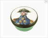 Round patch box commemorating Vice-Admiral Horatio Nelson (1758-1805) by Samson
