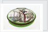 Oval patch box with a mirror inside the lid, commemorating naval heroes of the French Revolutionary War. by unknown