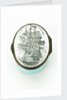 Oval patch box with a mirror inside the lid, commemorating HMS 'Victory' by unknown