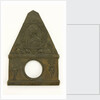 Brass watch stand in the form of a monument commemorating Vice-Admiral Horatio Nelson (1758-1805) and his victories at  the Nile, Copenhagen and Trafalgar by unknown