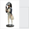 Wooden figure holding a wooden octant, the trade sign of an optical instrument maker by unknown