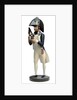 Wooden figure holding a wooden octant, the trade sign of an optical instrument maker by unknown