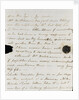Letter from Lady Nelson to Alexander Davison, page three by Lady Frances Nelson