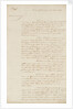 Nelson's secret memorandum, front page by Horatio Nelson