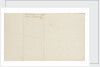 Nelson's secret memorandum, back page by Horatio Nelson