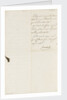 Letter from Napoleon Admiral Ganteaume, back page by Napoleon Bonaparte