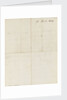 Letter from Nelson to Emma Hamilton, March 1805 by Horatio Nelson