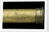 Pocket telescope - draw tube inscription by Jesse Ramsden