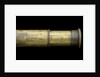Portable telescope- draw tube inscription by Edward G. Wood