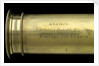 Adams's New Patent Portable Telescope - draw tube inscription by Adams