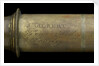 Portable telescope- draw tube inscription by John Gilbert