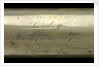 Officer of the Watch telescope- draw tube inscription by H. Ammersley