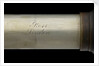 Officer of the Watch telescope- draw tube inscription by Andrew Ross