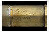 Officer of the Watch telescope - inscription by Roberts