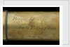 Naval telescope - inscription by Matthew Berge