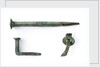 Two nails and a rivet by unknown