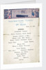 Second Class dinner menu from the last night on the RMS 'Titanic', 14 April, 1912, kept by survivor Mrs Bertha J. Marshall (nee Watt) by unknown