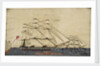 Two warships in full sail by unknown