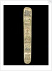 A scrimshaw staybusk made of whalebone by unknown