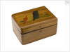 Wooden box lined with grey silk by Royal Naval Division sailor