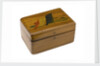 Wooden box lined with grey silk by Royal Naval Division sailor