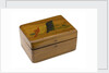 Wooden box lined with grey silk by Royal Naval Division sailor