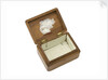 Wooden box lined with grey silk by Royal Naval Division sailor