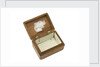 Wooden box lined with grey silk by Royal Naval Division sailor