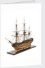 Ship of 60 guns, port three-quarter bow by John Hancock