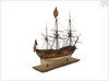 Ship of 60 guns, starboard stern quarter by unknown