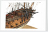 Ship of 60 guns, starboard foredeck detail by Unknown