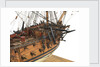 Ship of 60 guns, starboard foredeck detail by Unknown