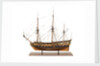 Ship of 50 guns, port broadside by Unknown