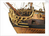 Ship of 50 guns, bow and figurehead detail by Unknown