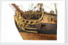 Ship of 50 guns, bow and figurehead detail by Unknown