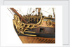 Ship of 50 guns, bow and figurehead detail by Unknown
