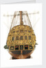 Ship of 50 guns, dead astern galleries detail by unknown