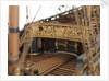 Ship of 50 guns, quarter deck rail detail by unknown