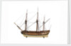 Ship of 24 guns, port broadside by Unknown